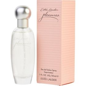 PLEASURES by Estee Lauder (Scent: Red Berries, Freesia, Green Notes, Violet, Violet Leaf, Pink Pepper, Tuberose, Jasmine, Lilac, Karo Karounde, Geranium, Lily, Rose, Lily of the Valley, Peony, Cedar, Musk, Patchouli, Sandalwood, Option: WOMEN, size: 1 OZ)