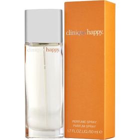 HAPPY by Clinique (Scent: Apple, Bergamot, Plum, Orange, Indian Mandarin, Blood Grapefruit, Rose, Lily of the Valley, Freesia, Orchid, Musk, Amber, Magnolia, Lily, Mimosa, Option: WOMEN, size: 1.7 OZ)