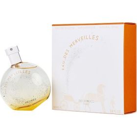 EAU DES MERVEILLES by Hermes (Scent: Orange, Elemi Resin, Lemon, Pepper, Violet, Pink Pepper, Amber, Fir, Madagascar Vetiver, Cedar, Oakmoss, Option: WOMEN, size: 1.6 OZ)