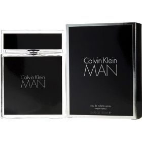 CALVIN KLEIN MAN by Calvin Klein (Scent: Bergamot, Violet Leaf, Mandarin Orange, Rosemary, Incense, Bay Leaf, Mint, Nutmeg, Guaiac Wood, Musk, Amber, Sandalwood, Cypress, Option: MEN, size: 3.4 OZ)