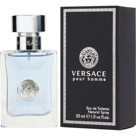 VERSACE POUR HOMME by Gianni Versace (Scent: lemon, bergamot, musk, tonka bean, clary sage, Option: MEN, size: 1 OZ)