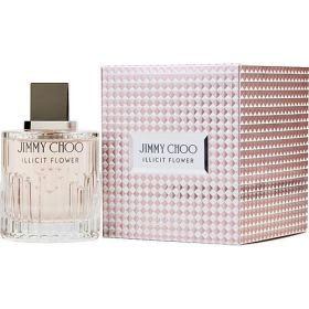 JIMMY CHOO ILLICIT FLOWER by Jimmy Choo (Scent: Mandarin Orange, Apricot, Pear, Freesia, Rose, Jasmine, Grapefruit Blossom, Benzoin, Vanilla, Musk, Cashmere Wood, Sandalwood, Option: WOMEN, size: 3.3 OZ)