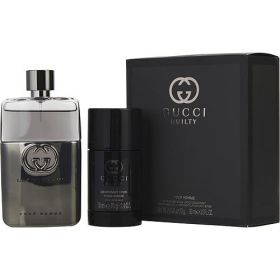 GUCCI GUILTY POUR HOMME by Gucci (Scent: lemon, lavender, orange blossom, nutmeg, dry wood, Option: MEN, size: 3 OZ)